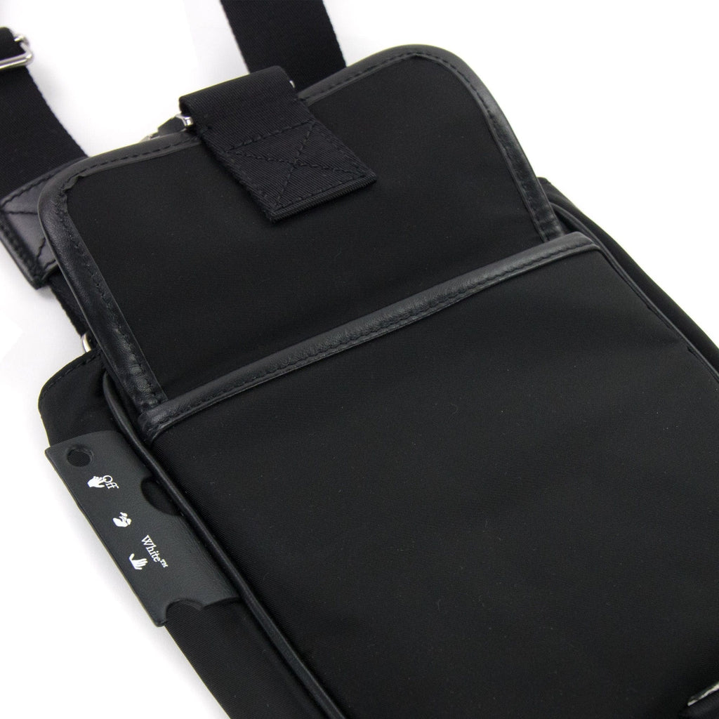 Off White Arrow Tuc Nyl Cross Body Bag Black