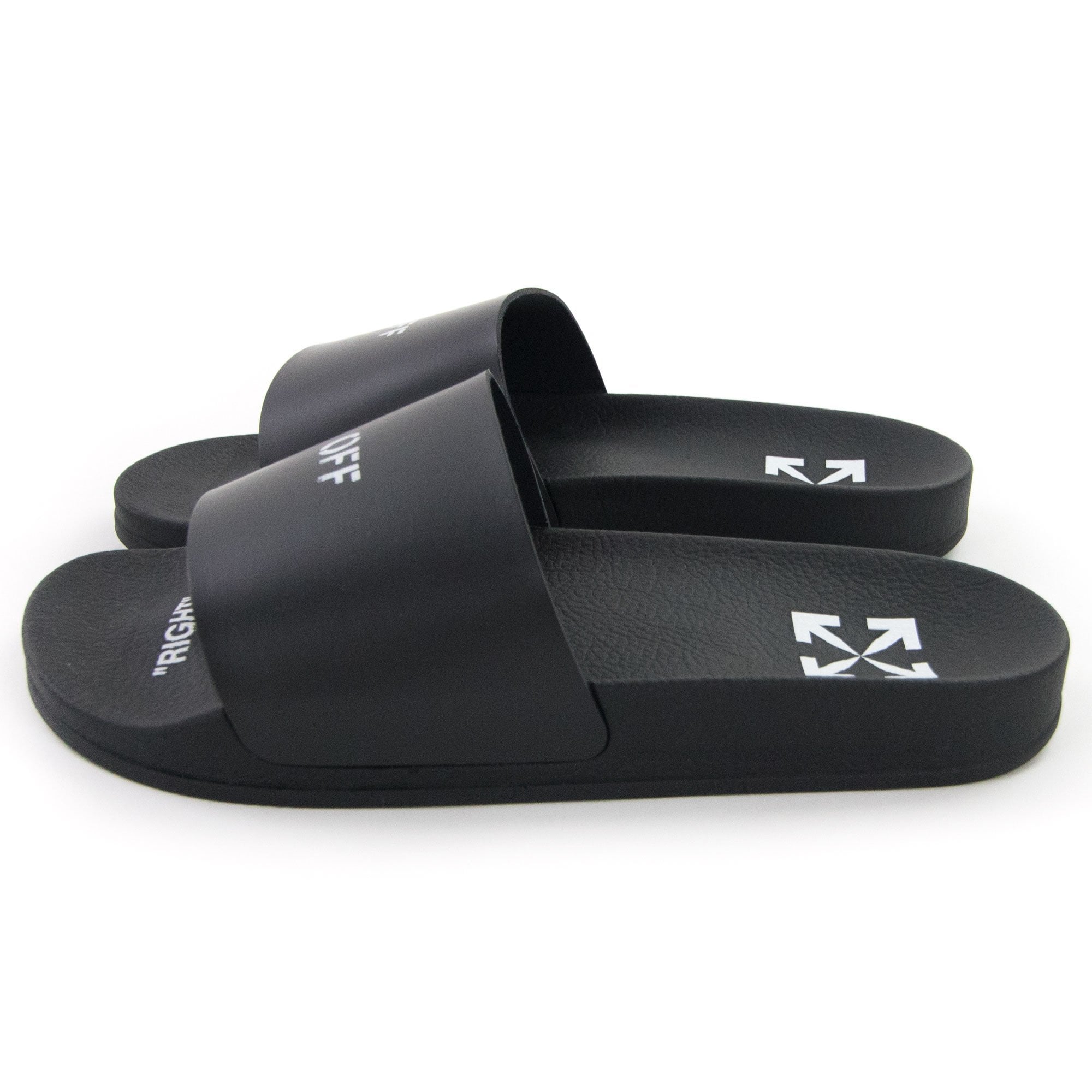 Off White Women 0w Logo Sliders Black/white