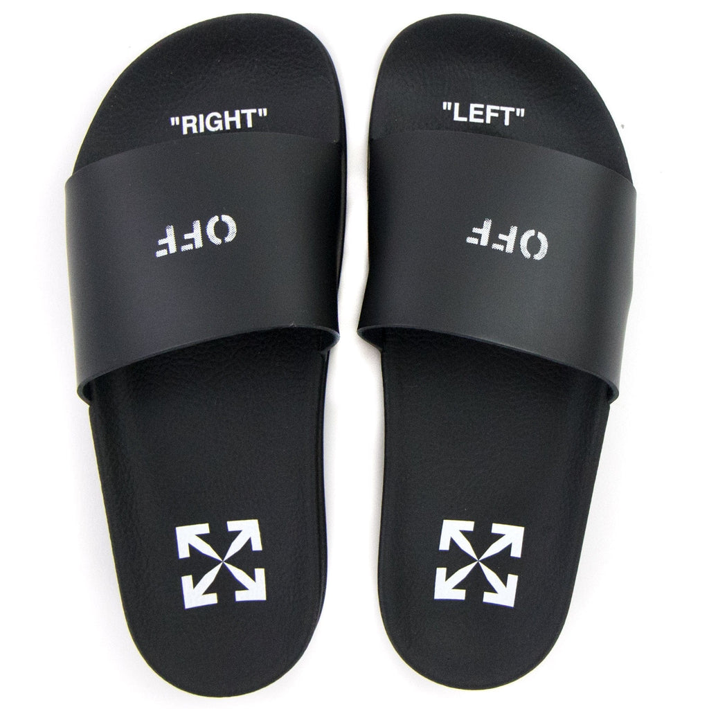 Off White Women 0w Logo Sliders Black/white