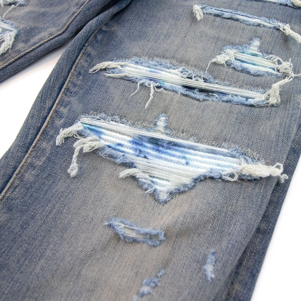 Amiri Tie Dye Bandana Thrasher Jean Denim