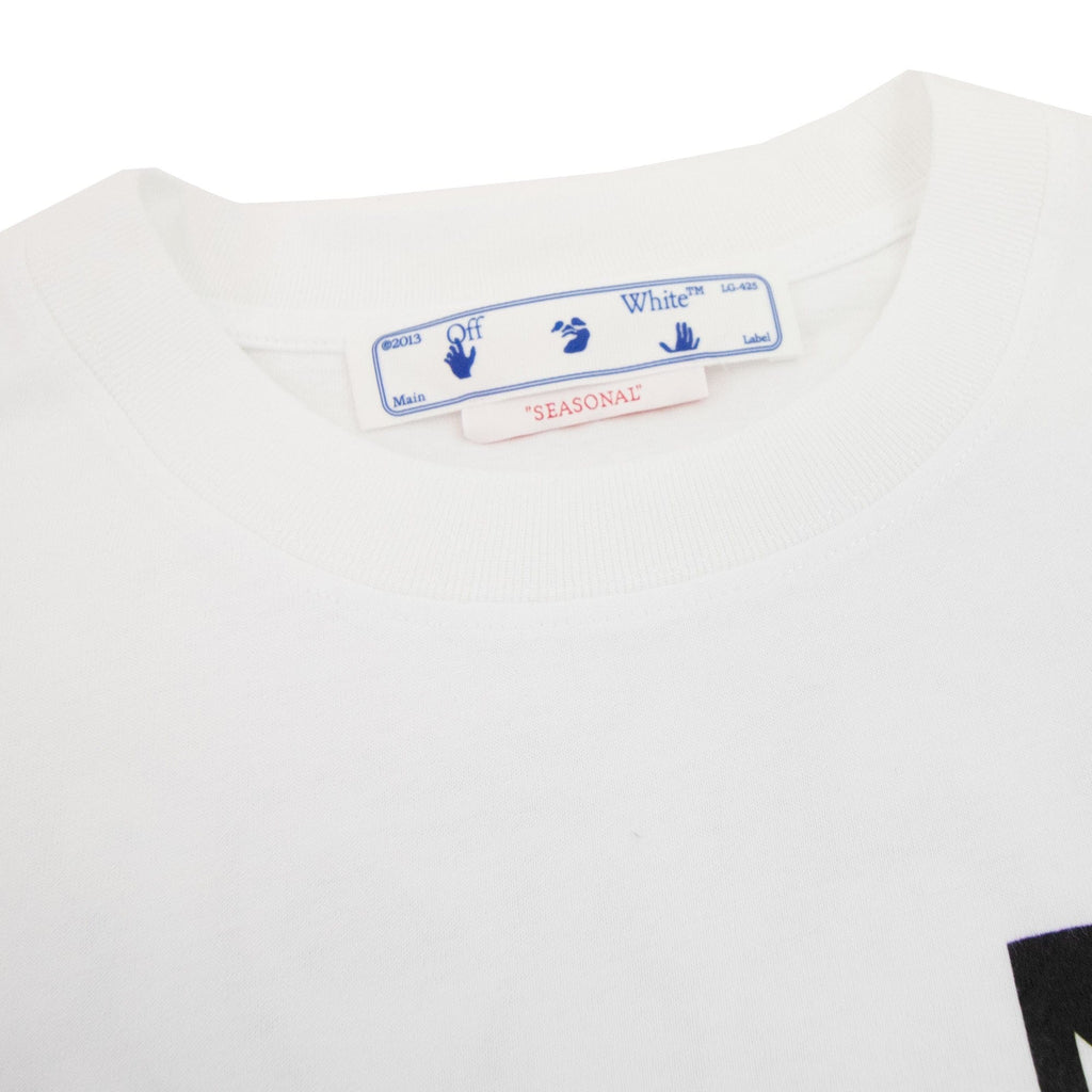 Off White 90s Liquid Slim S/s T Shirt White/black