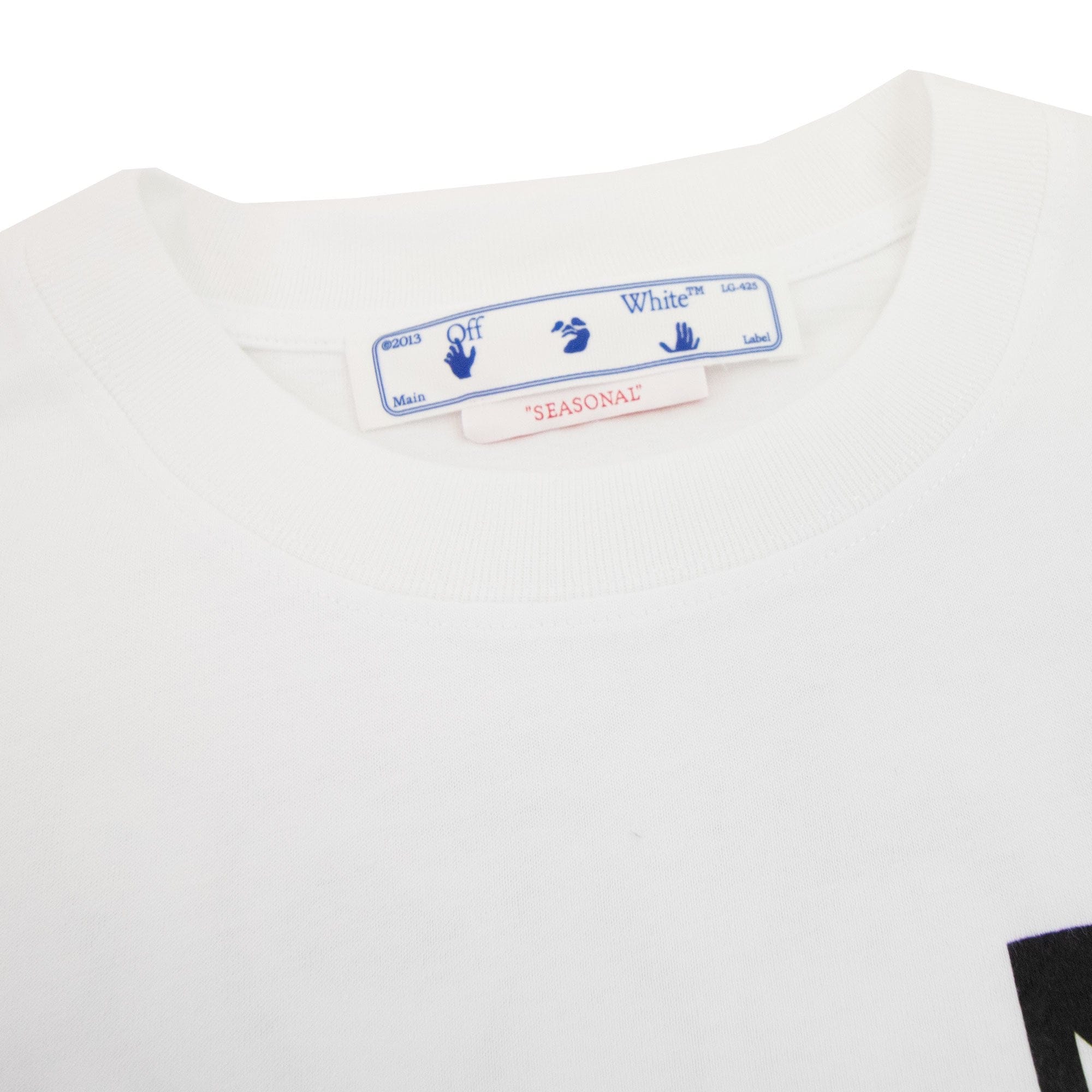 Off White 90s Liquid Slim S/s T Shirt White/black