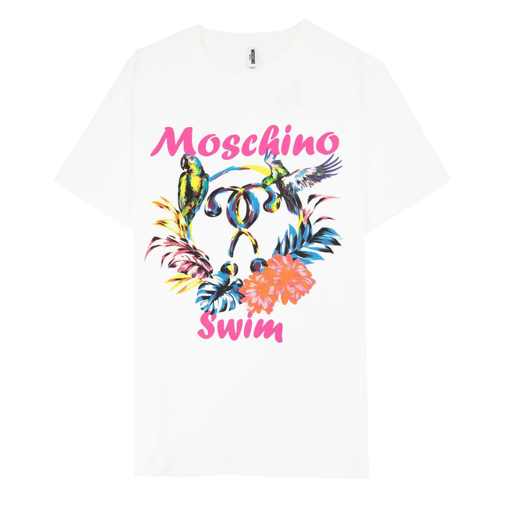 Moschino Swim Moschino Parrot Tee White
