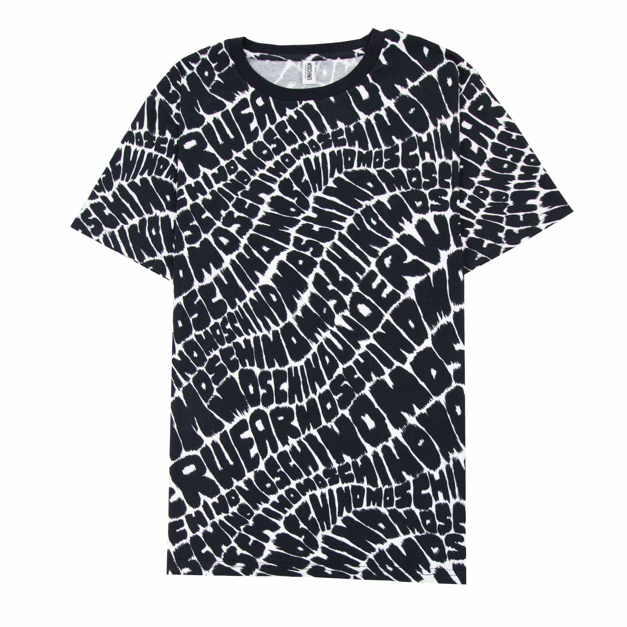 Moschino Underwear All Over Logo T-shirt Black