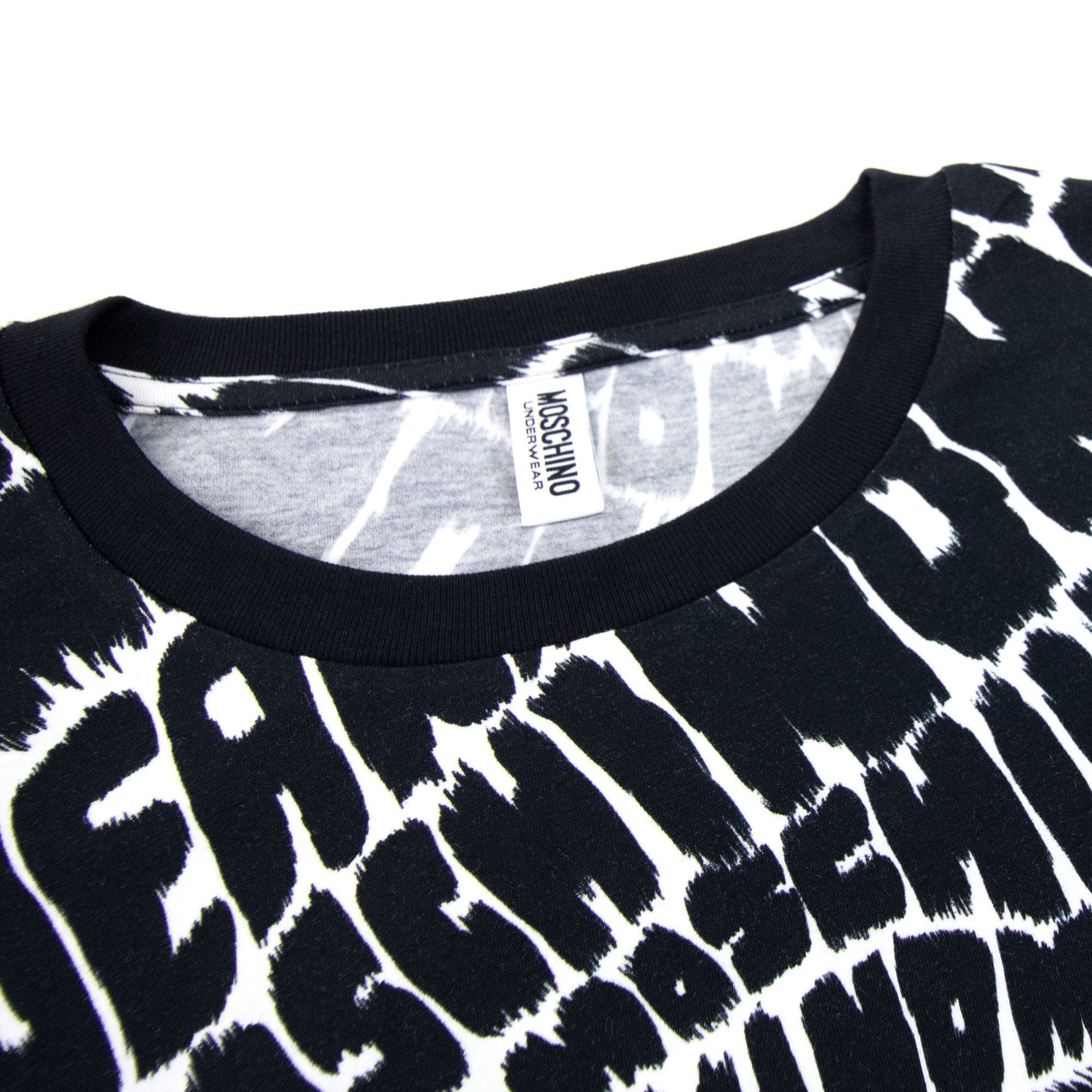Moschino Underwear All Over Logo T-shirt Black
