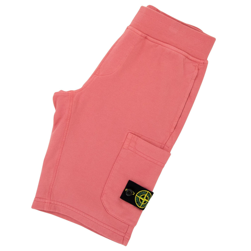Stone Island Junior S/s Shorts Fuchsia