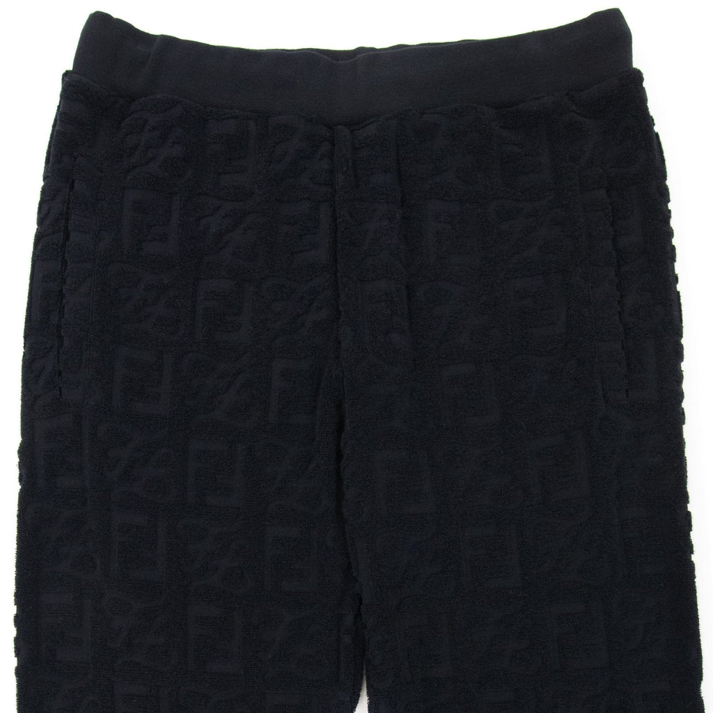 Fendi Ff Caligraphy Logo Pants Black