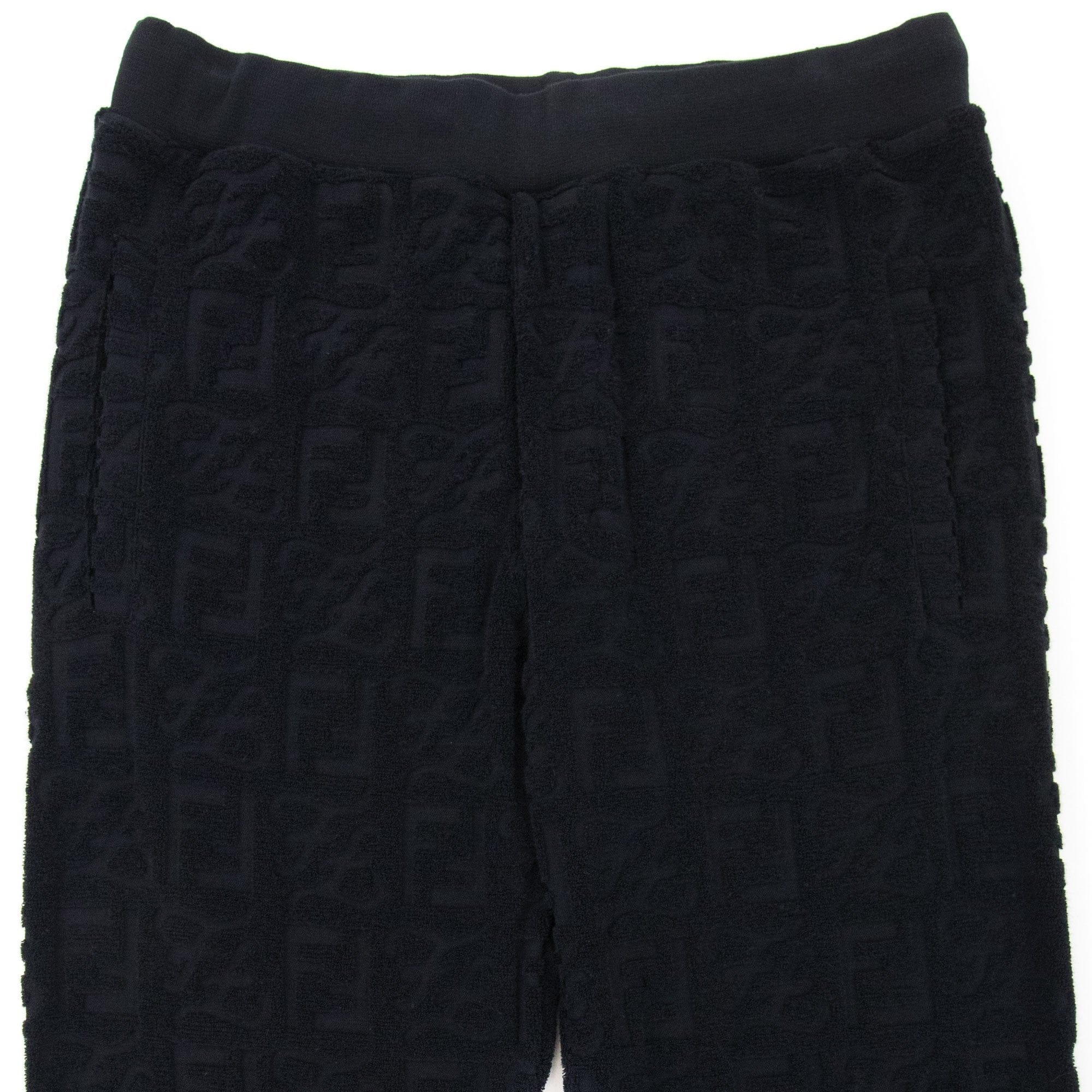 Fendi Ff Caligraphy Logo Pants Black