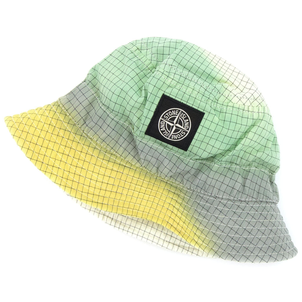 Stone Island Junior 90167 Ripstop Airbrushed Hat Yellow V0030