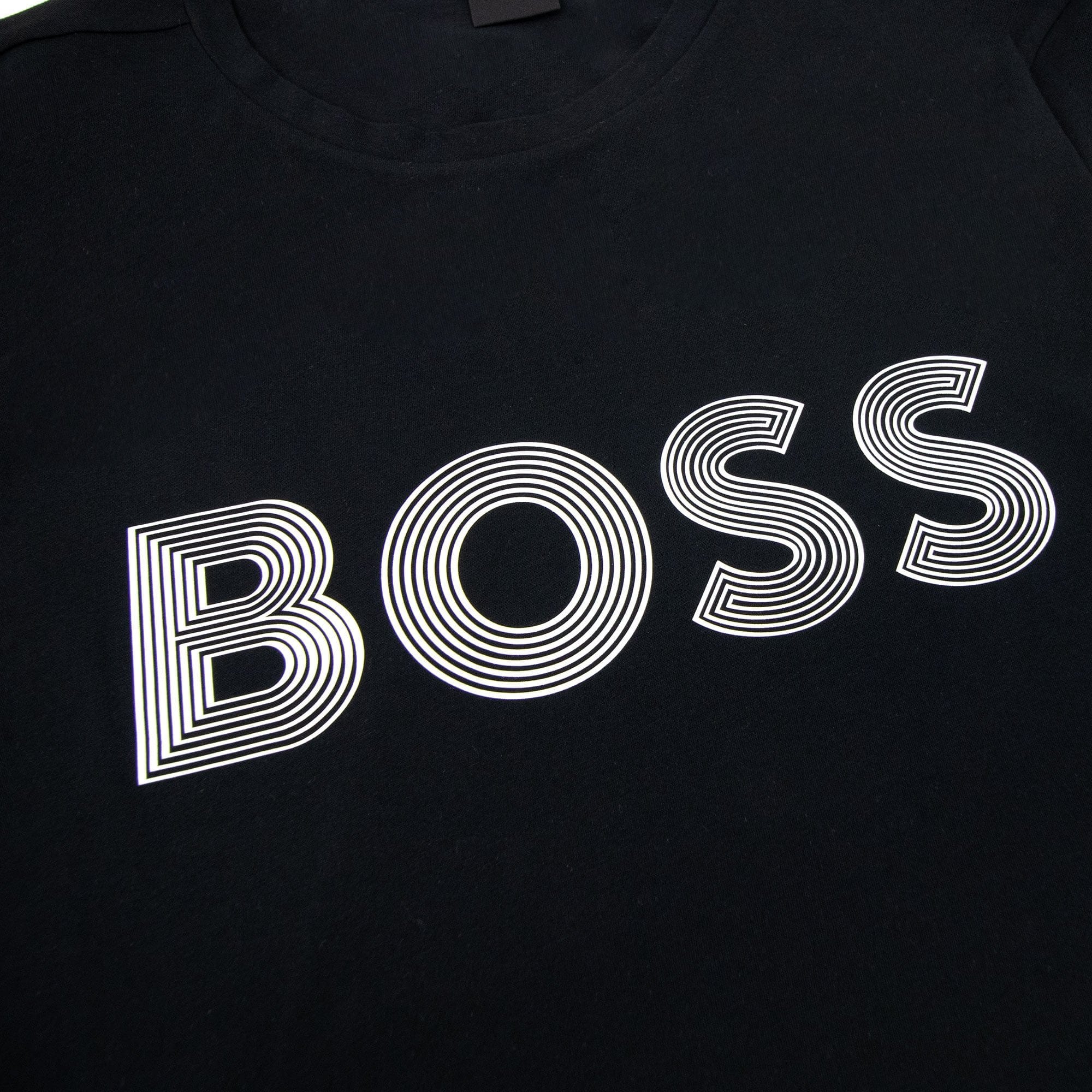 Hugo Boss Tee 6 Logo T Shirt Black 001