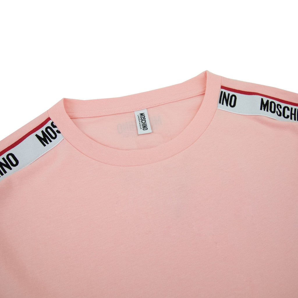 Moschino Underwear Tape Logo T-shirt Pink 0227