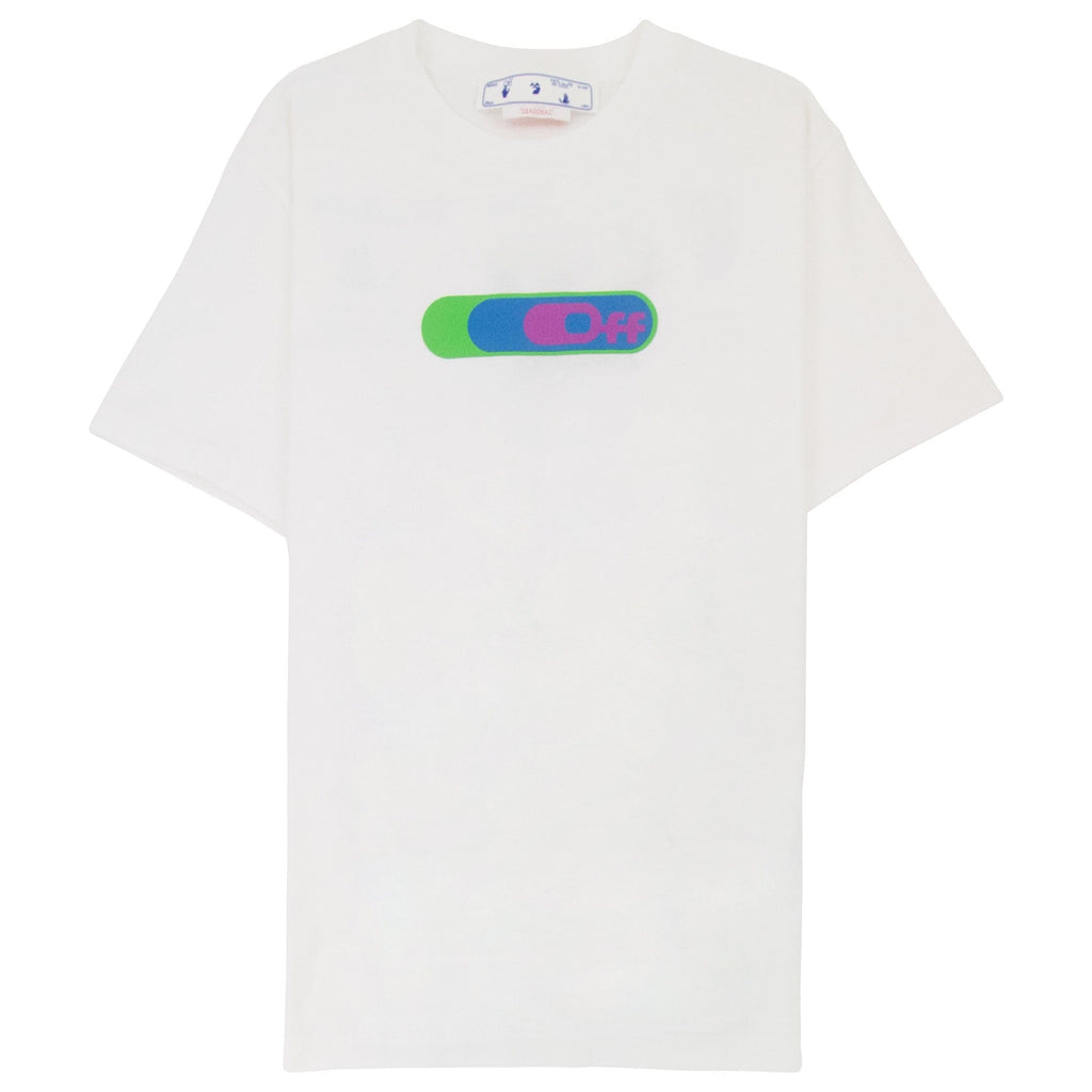 Off White High Weed Slim S/s T Shirt White/Green