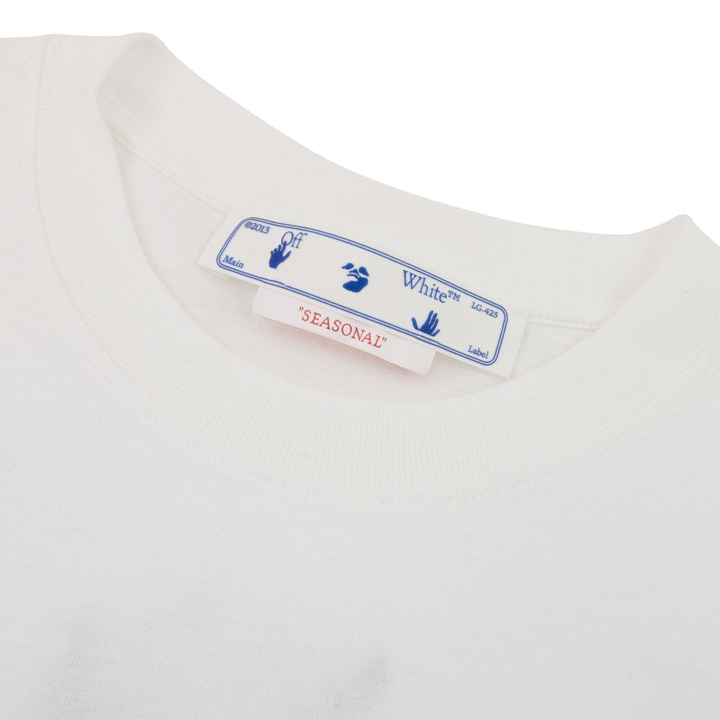 Off White High Weed Slim S/s T Shirt White/Green