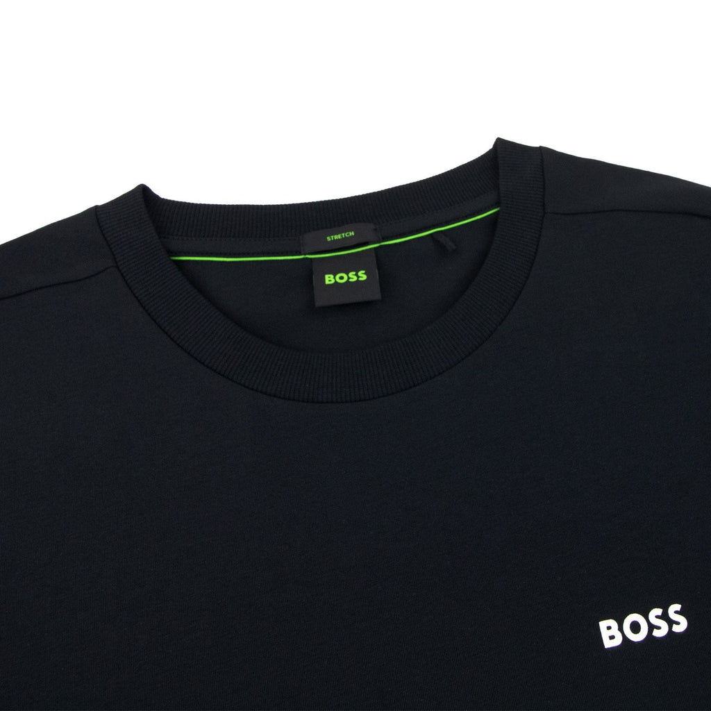 Hugo Boss Tee Contrast Logo T Shirt Navy black 001