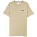 Off White Caravaggio Arrow Slim S/s T Shirt Dark Sand/black