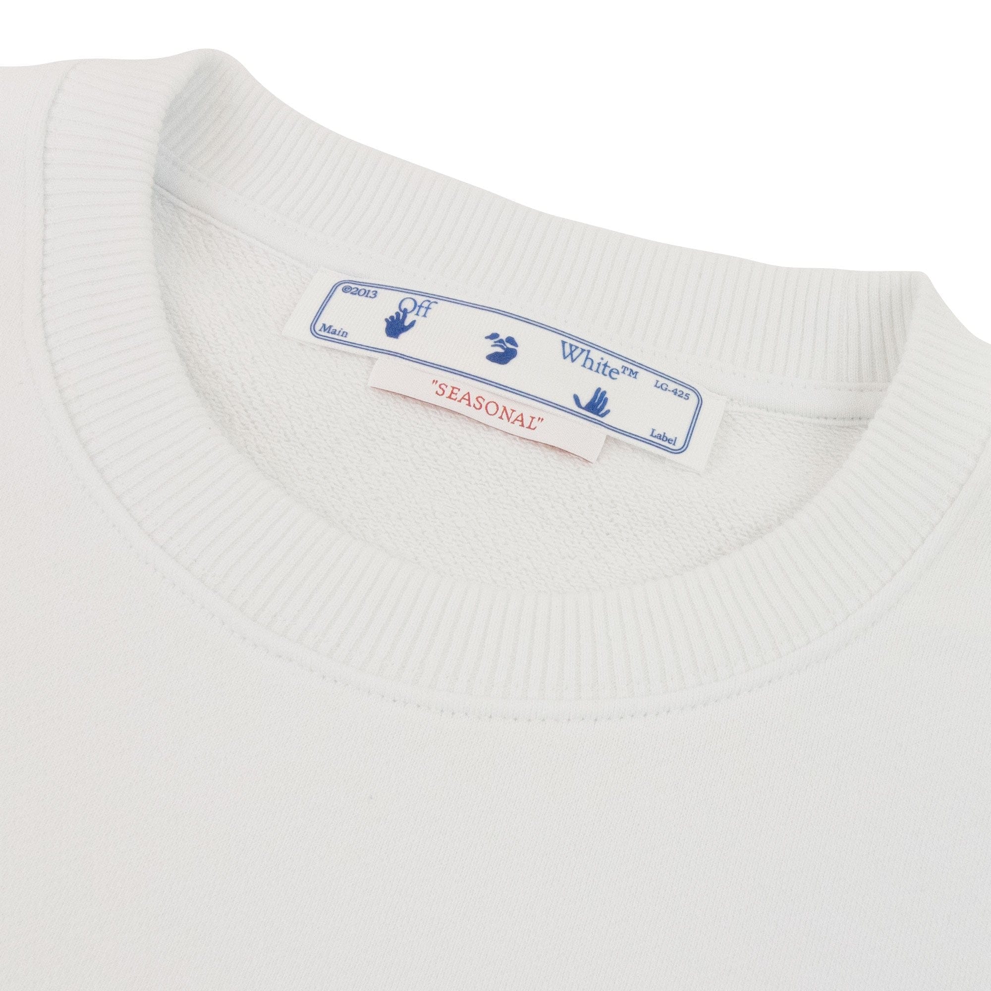 Off White Women Blue Red Arrow Reg Fit Crewneck Sweatshirt White Multi