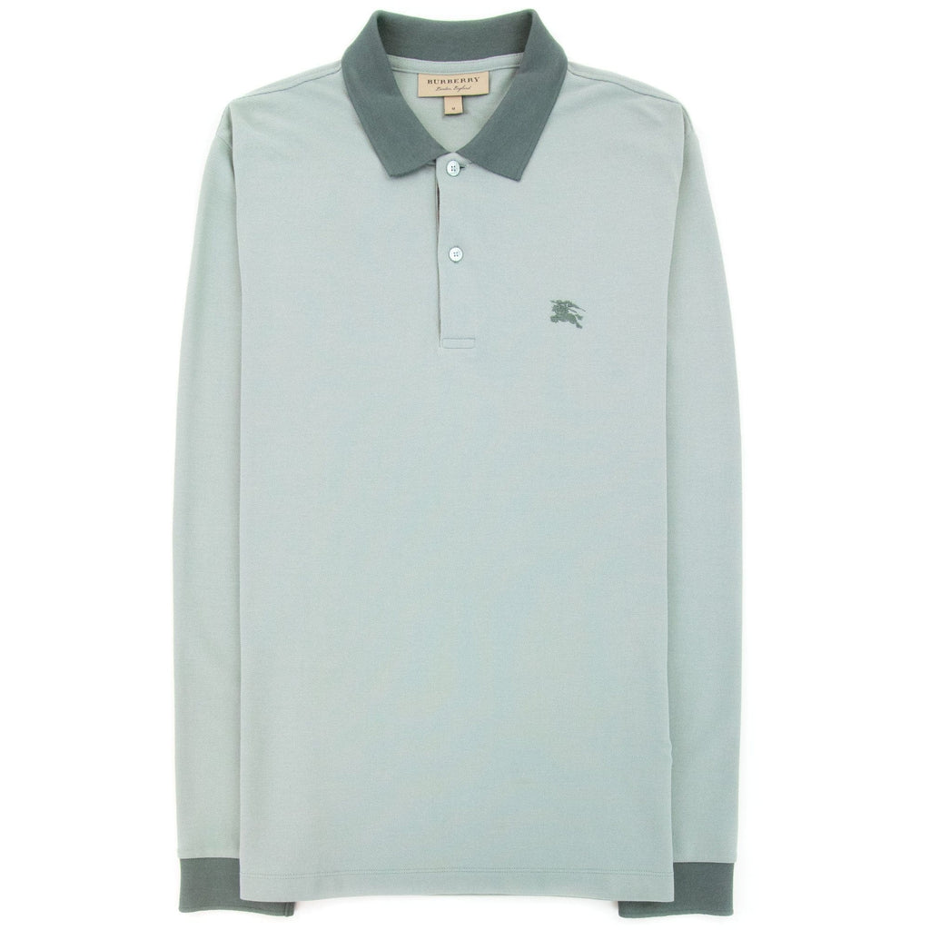 Burberry Lawford L/s Polo Eucalyptus Green