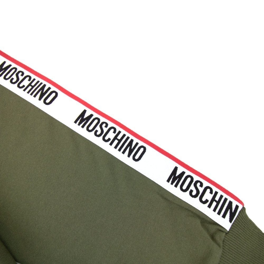 Moschino Underwear Tape Logo Arm Sweatshirt Khaki 0430
