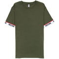 Moschino Underwear Tape Cuff Sleeve T Shirt Khaki 0430