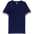 Moschino Underwear Tape Cuff Sleeve T Shirt Dark Blue