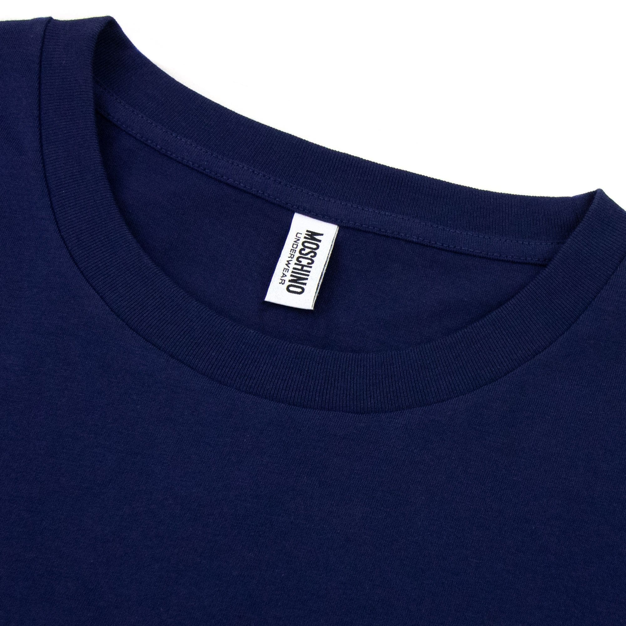 Moschino Underwear Tape Cuff Sleeve T Shirt Dark Blue