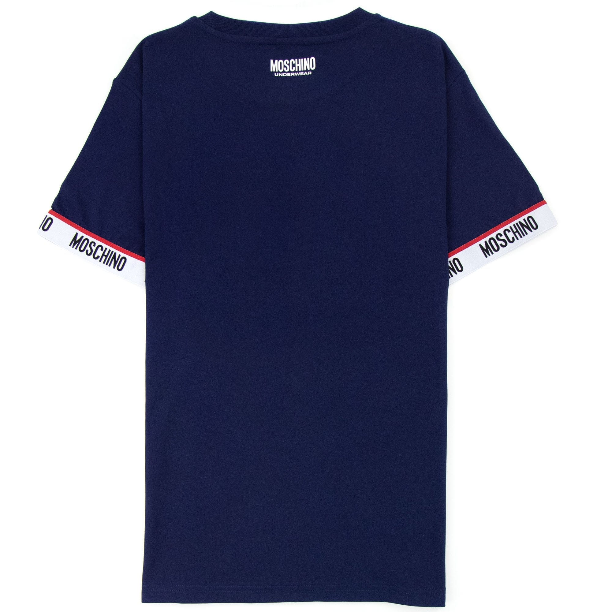 Moschino Underwear Tape Cuff Sleeve T Shirt Dark Blue