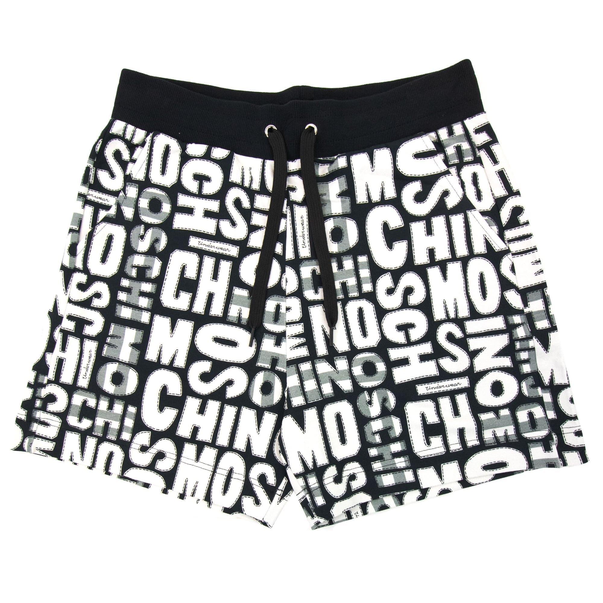 Moschino Underwear All Over Print Shorts White/black 1555
