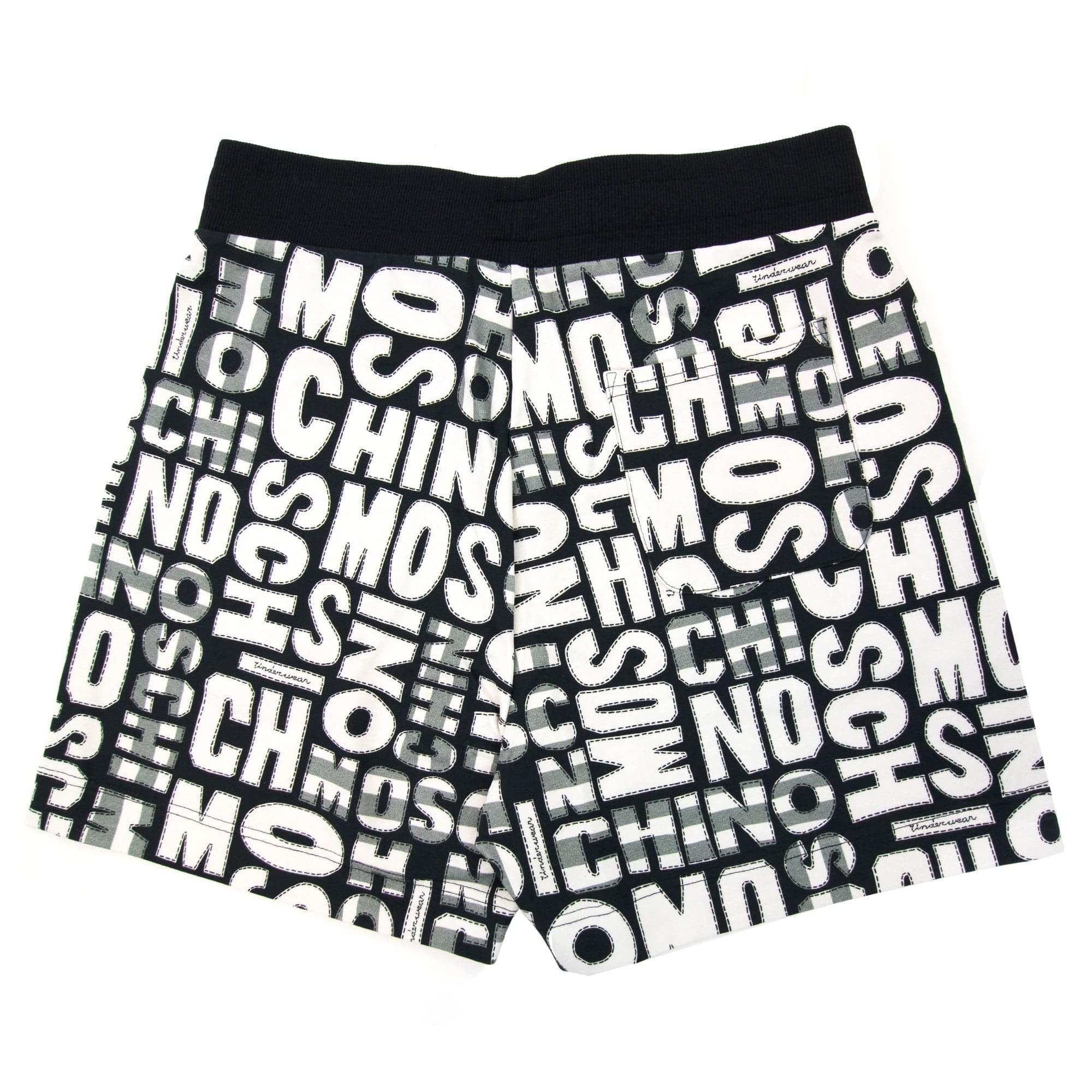 Moschino Underwear All Over Print Shorts White/black 1555