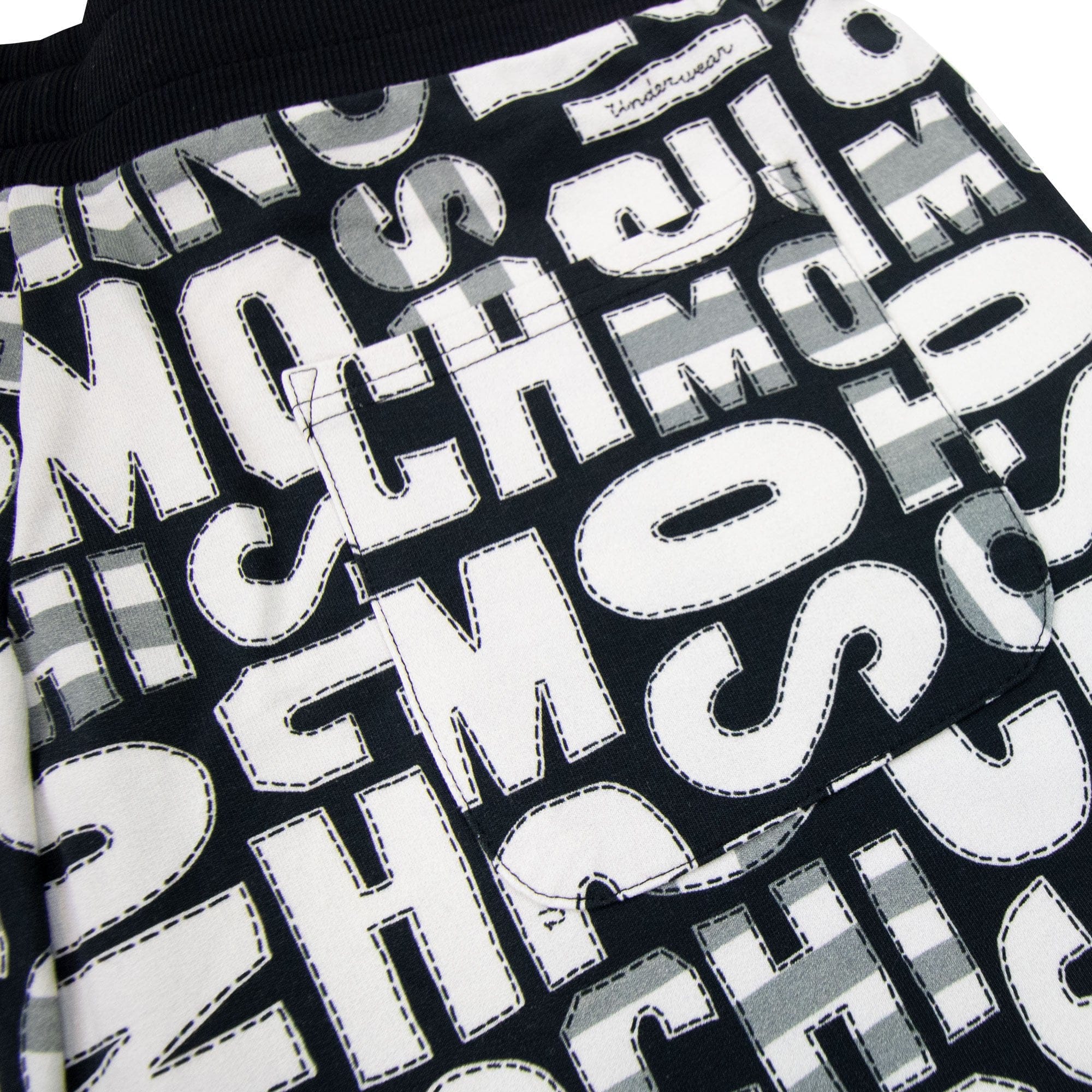 Moschino Underwear All Over Print Shorts White/black 1555