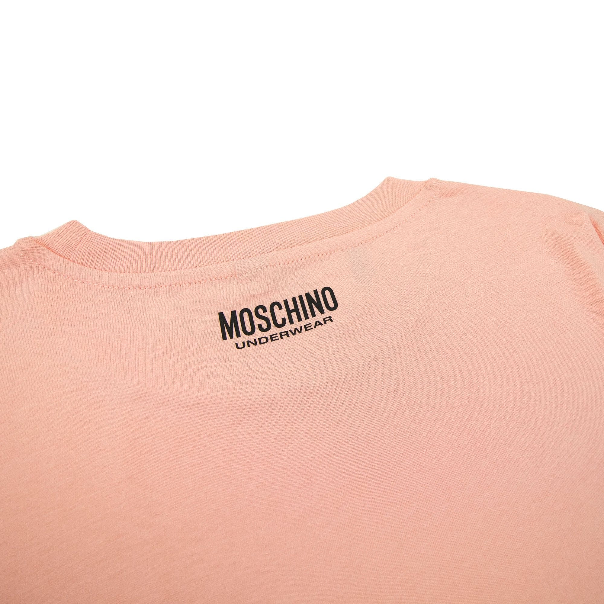 Moschino Underwear Tape Cuff Sleeve T Shirt Pink 0227