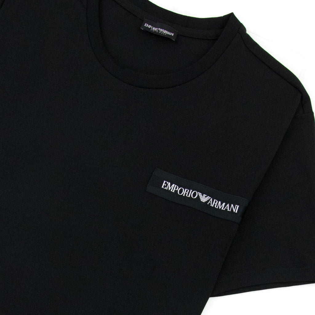 Emporio Armani Emporio Armani Crew Neck Logo T Shirt Black