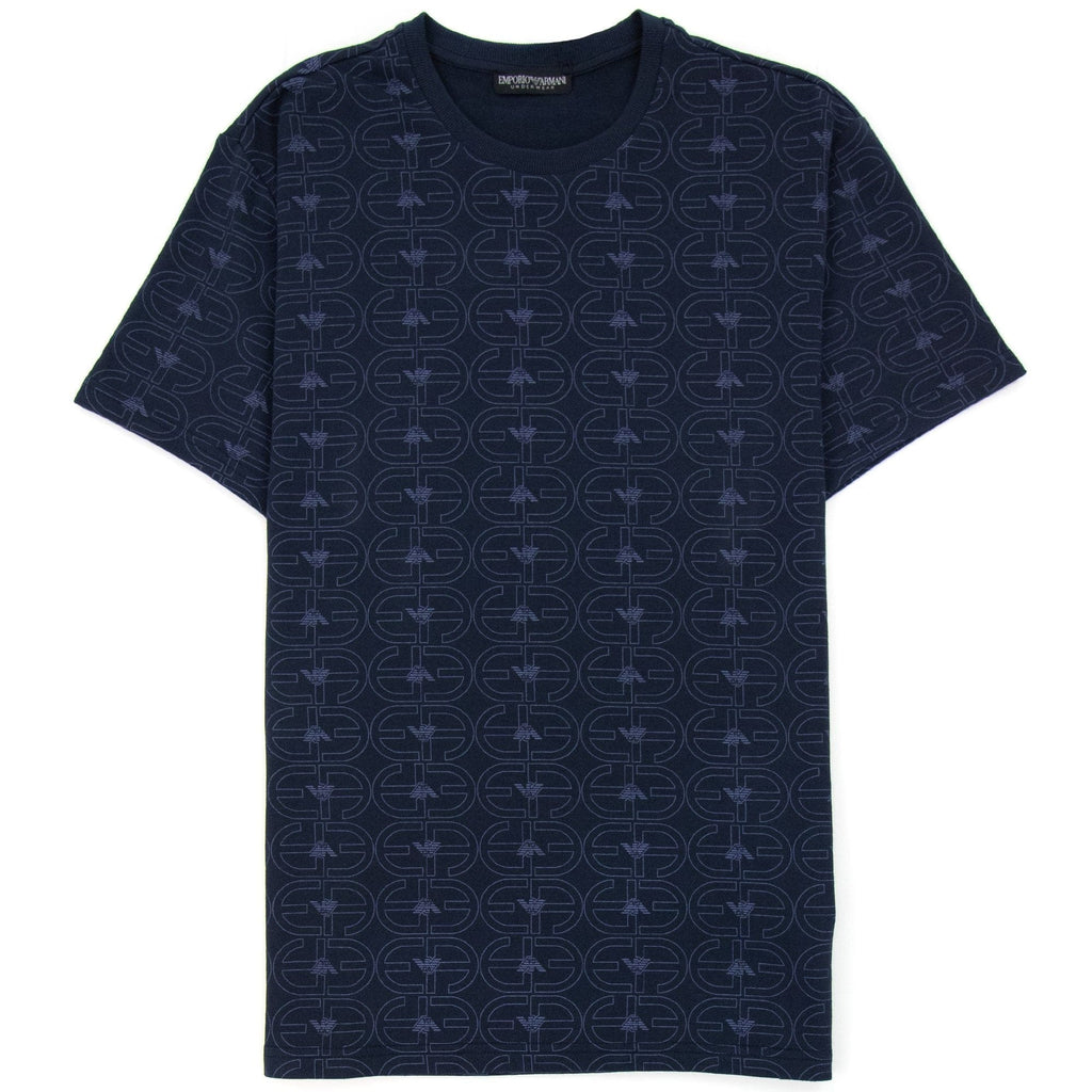 Emporio Armani Logo Loungewear T Shirt Navy