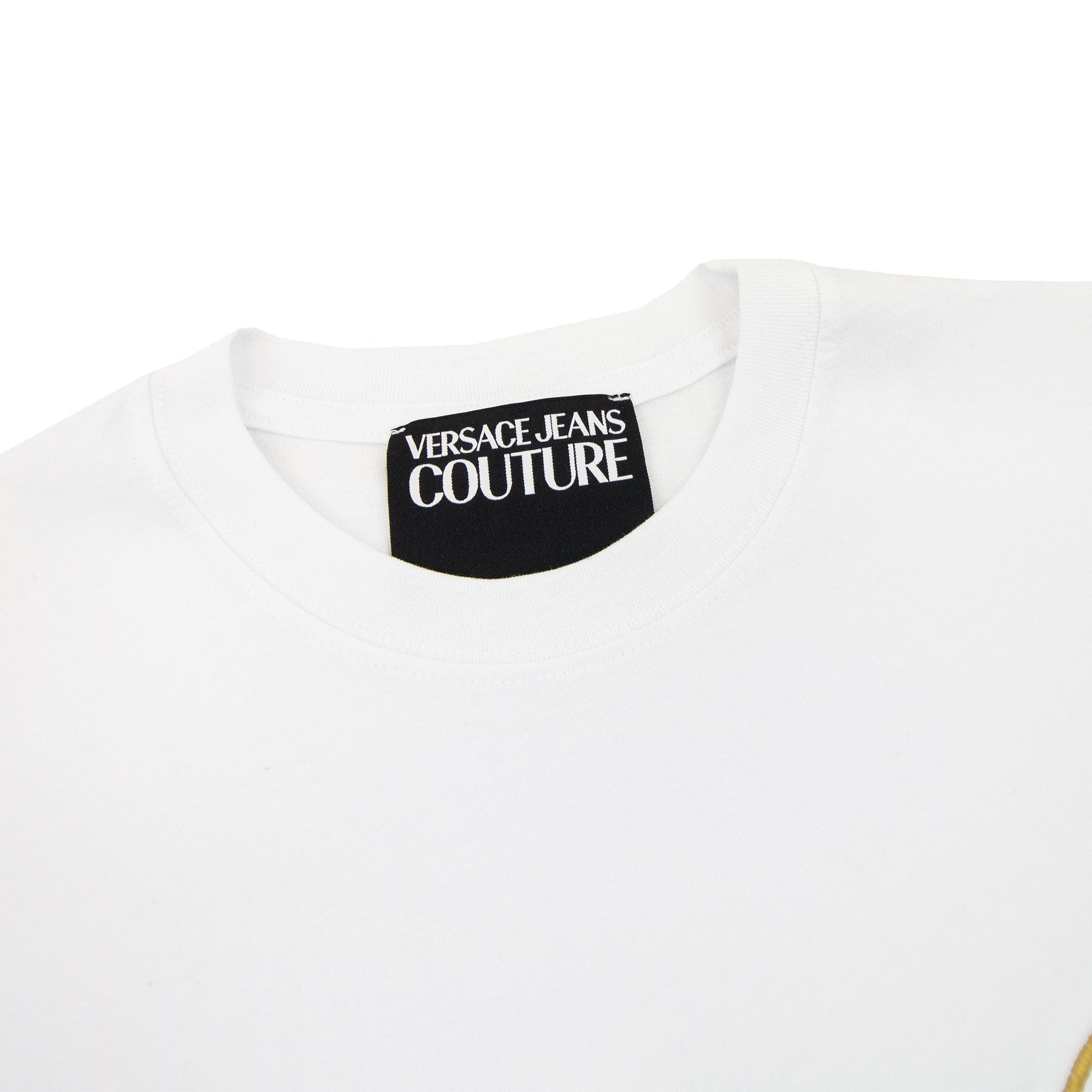Versace Jeans Couture V Emblem T Shirt White/gold