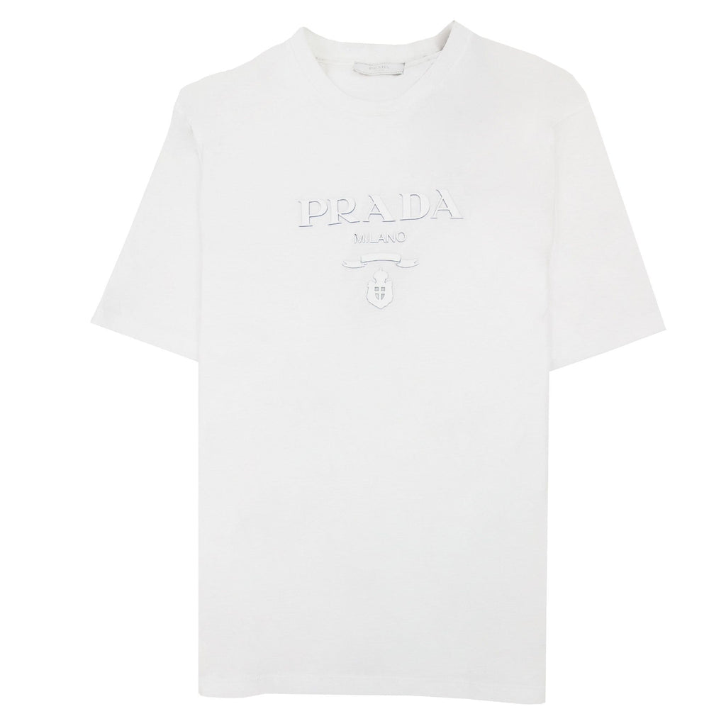 Prada Prada Milano Silicone Logo T-shirt White