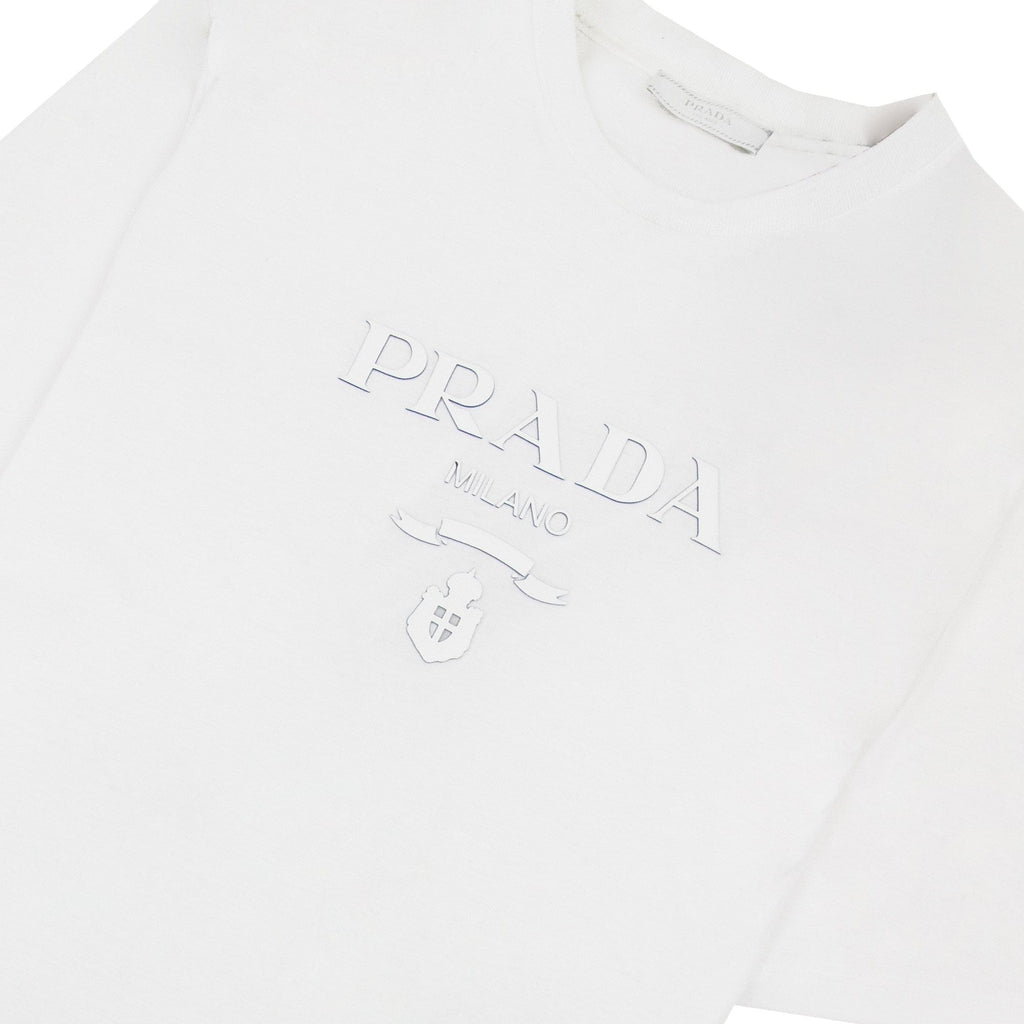 Prada Prada Milano Silicone Logo T-shirt White