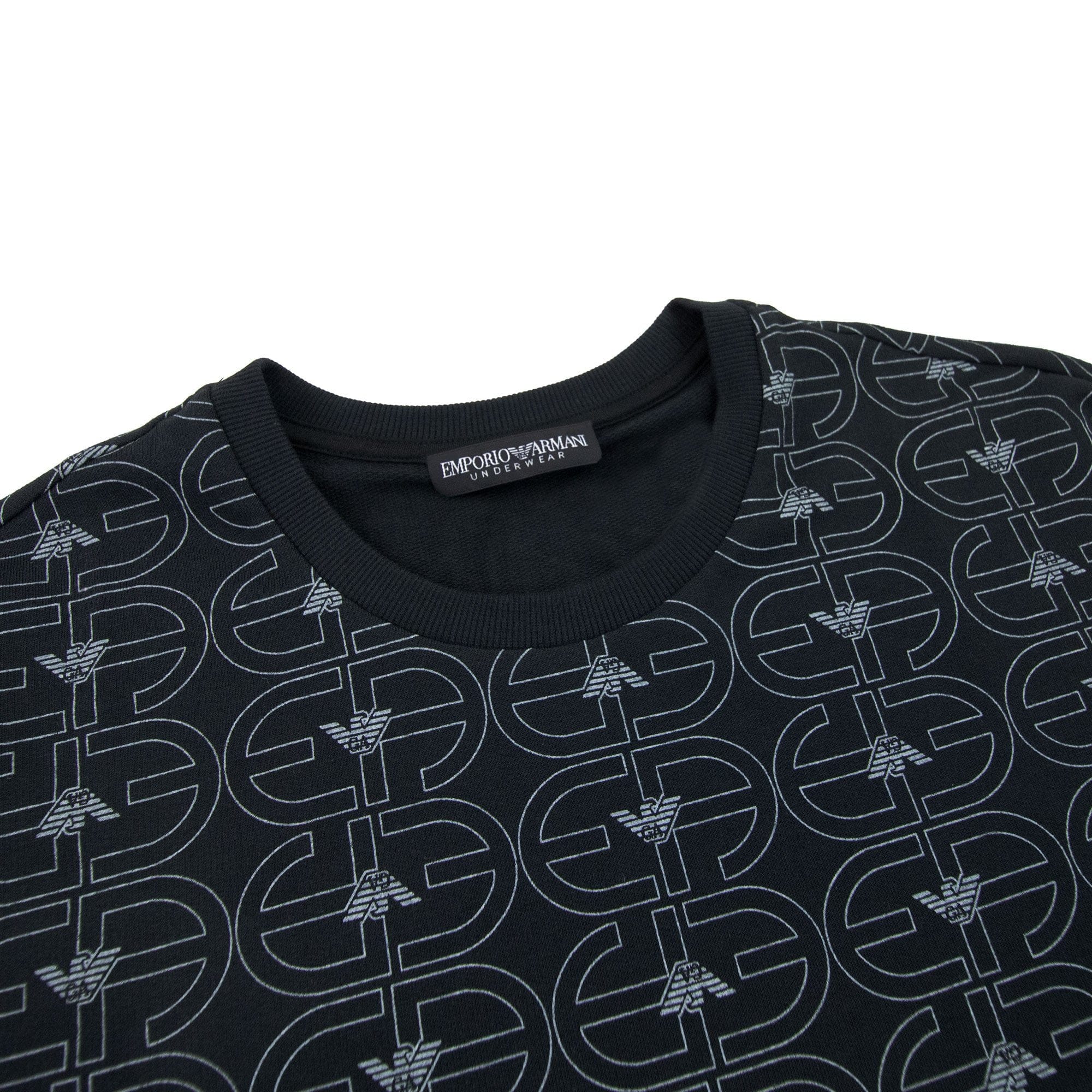 Emporio Armani Logo Loungewear T Shirt Black