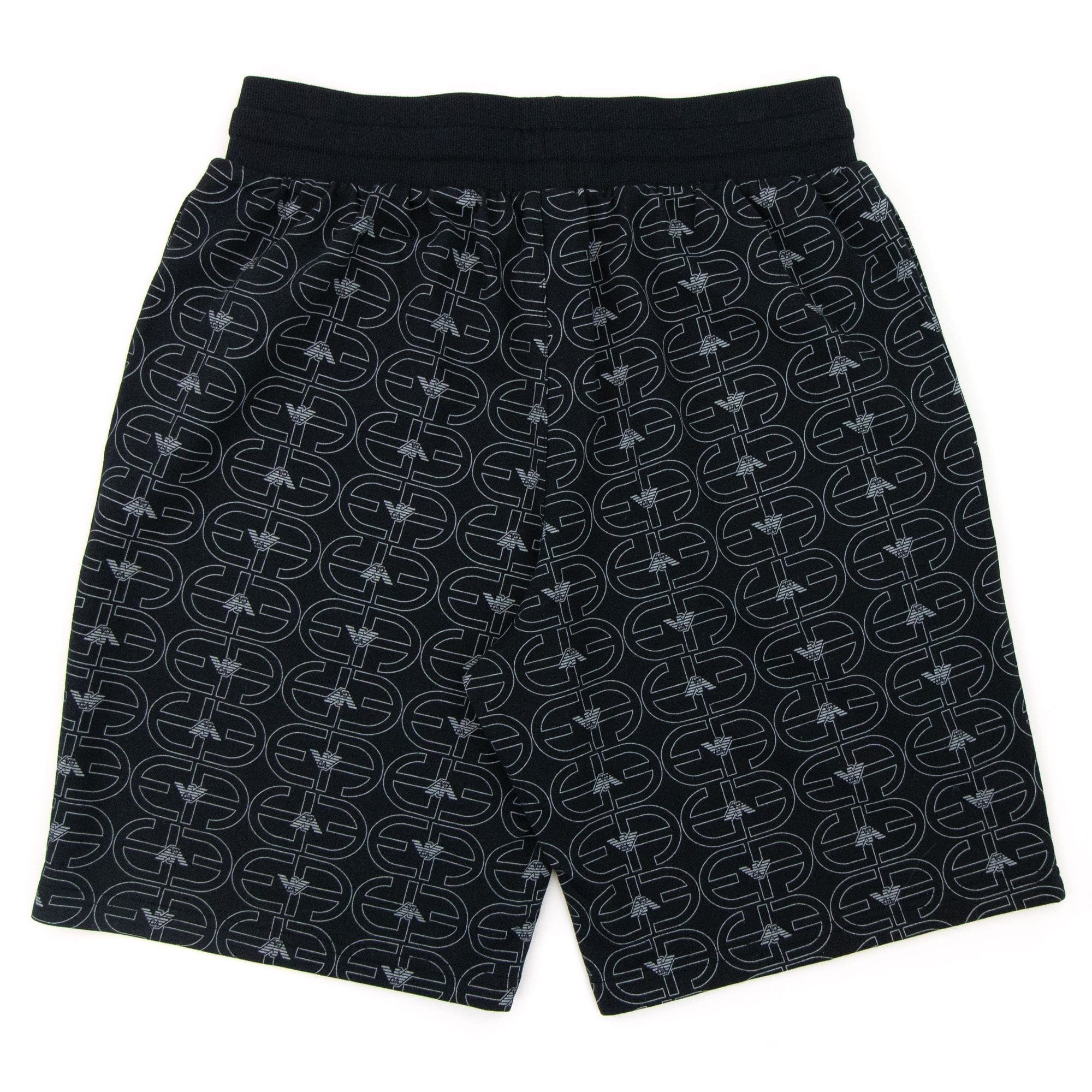 Emporio Armani Logo Loungewear Bermuda Shorts Black