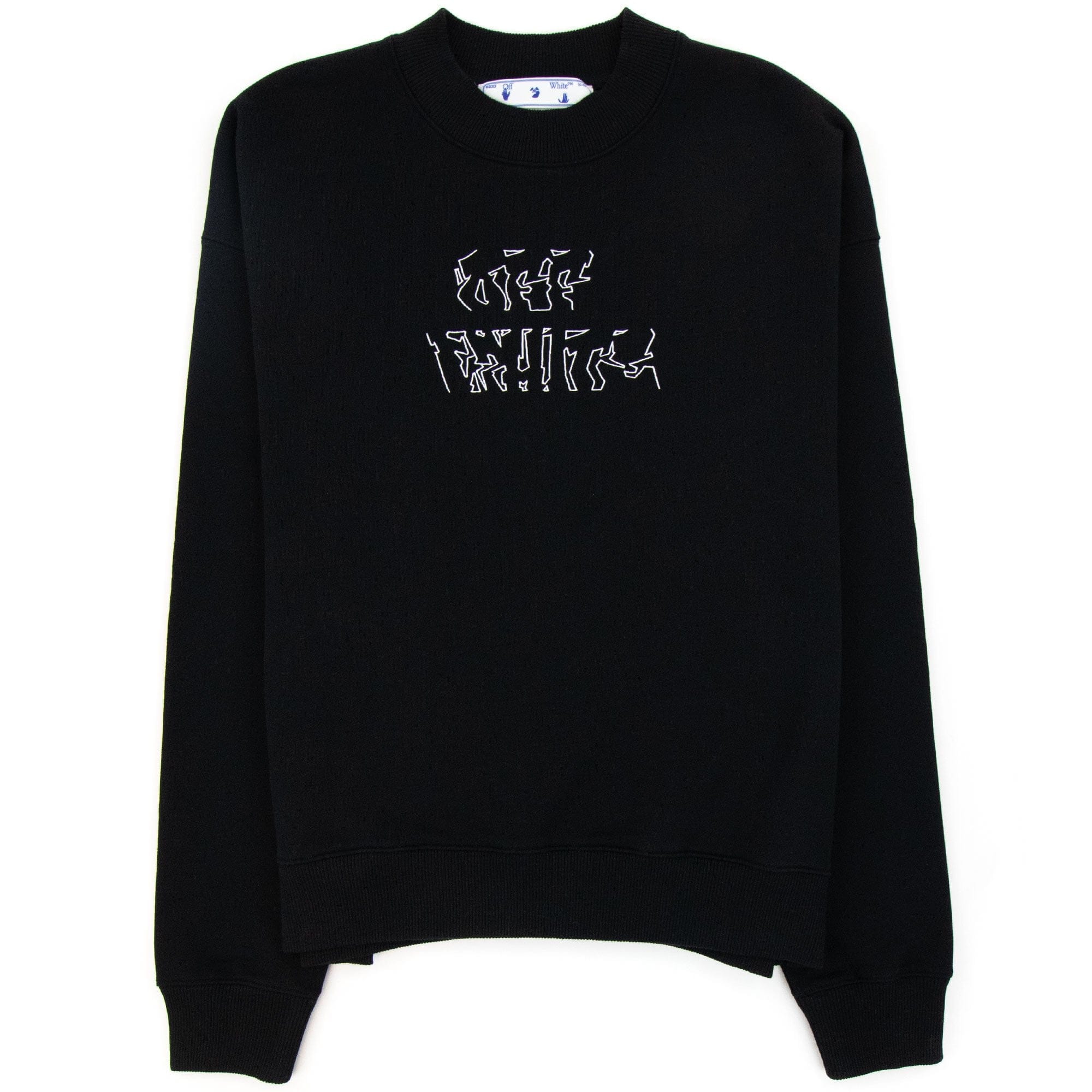 Off White Neon Arrow Skate Crewneck Sweatshirt Black/white