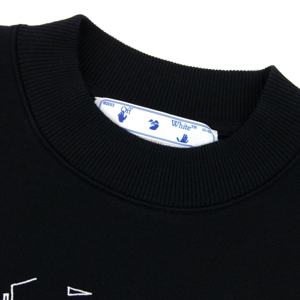 Off White Neon Arrow Skate Crewneck Sweatshirt Black/white