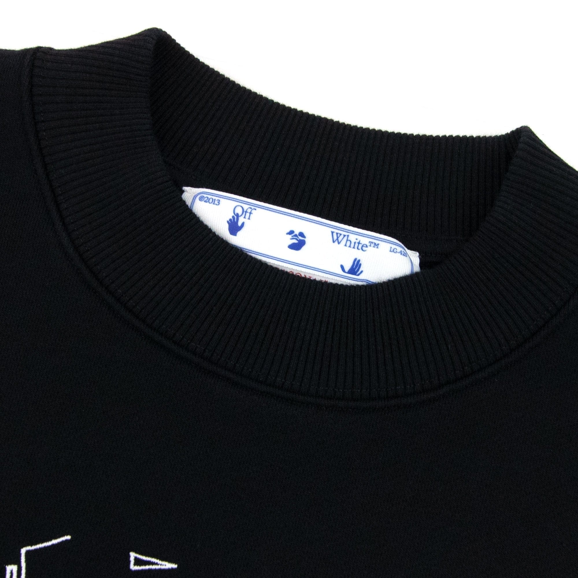 Off White Neon Arrow Skate Crewneck Sweatshirt Black/white