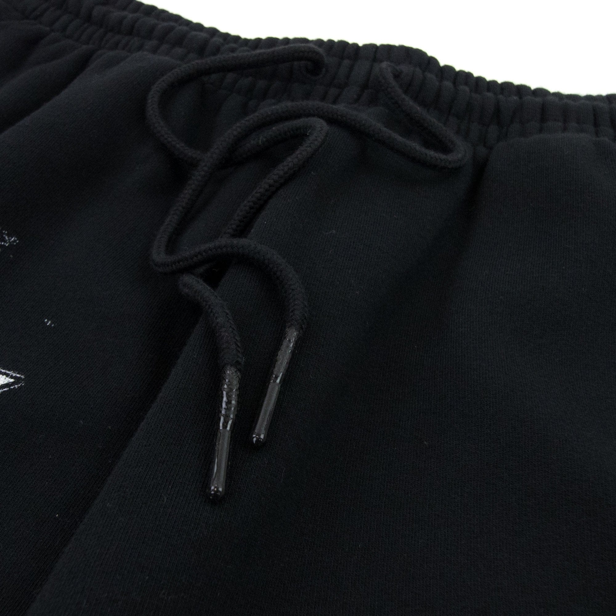 Off White Tribal Type Skate Sweat Shorts Black/white