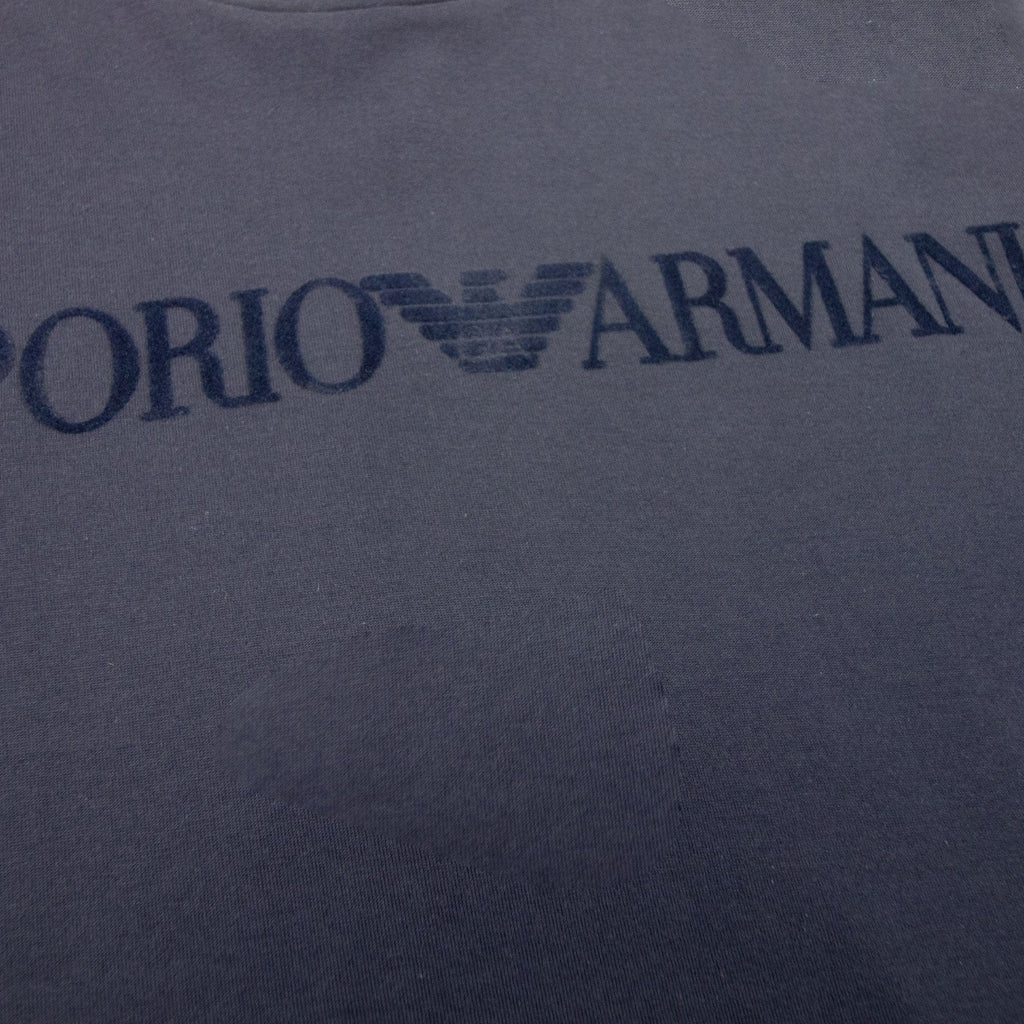 Emporio Armani Embossed Logo S/s T Shirt Blue