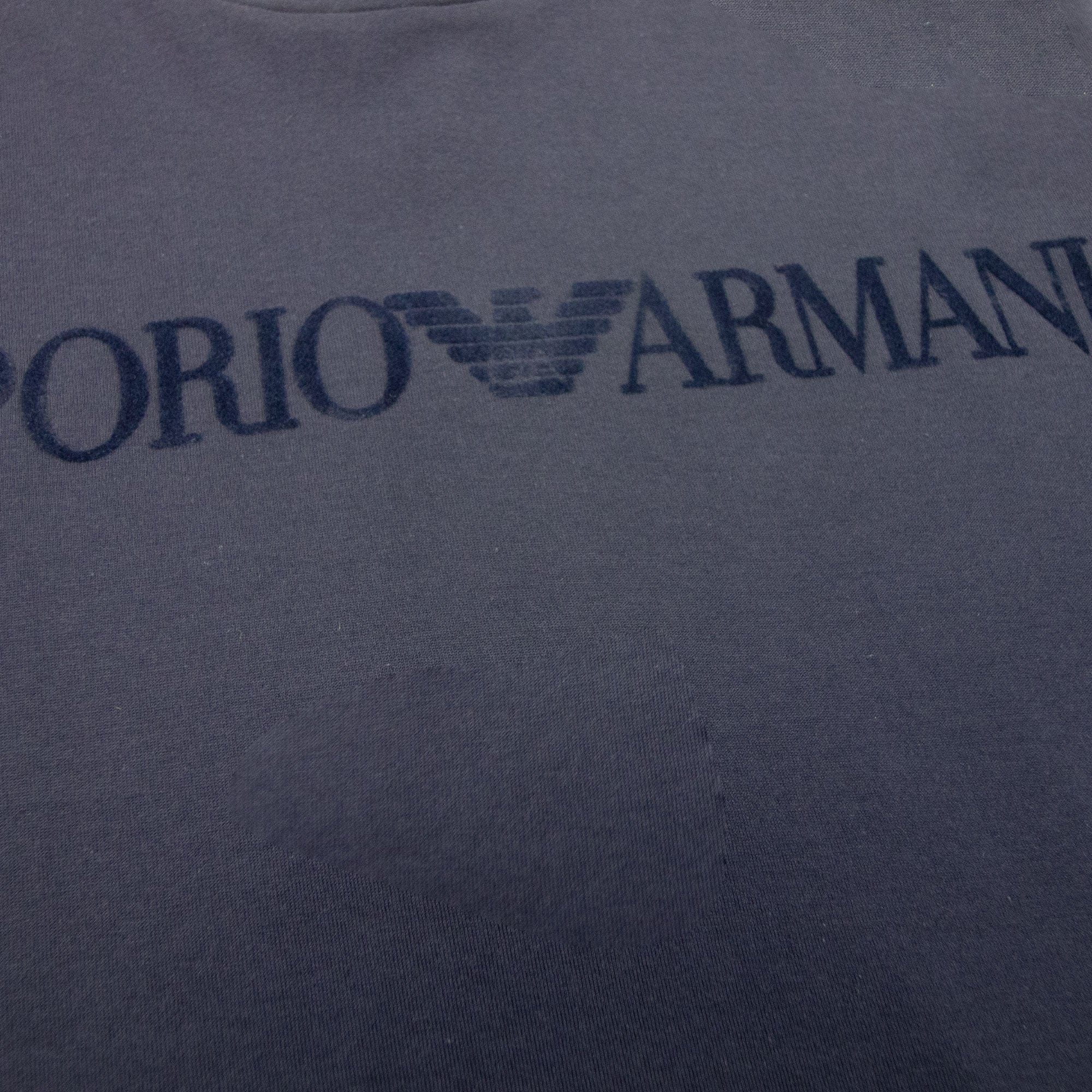 Emporio Armani Embossed Logo S/s T Shirt Blue