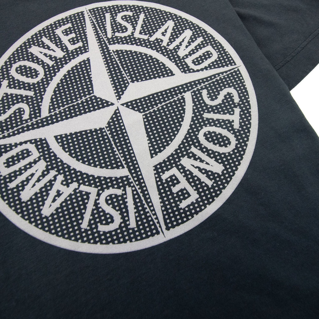 Stone Island Junior 21052 Compass Logo T Shirt Black V0029