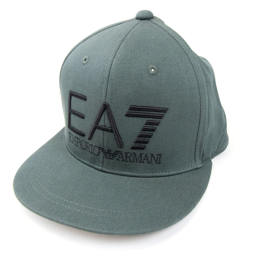 Ea7 Embroidered Logo Baseball Hat Forest Night