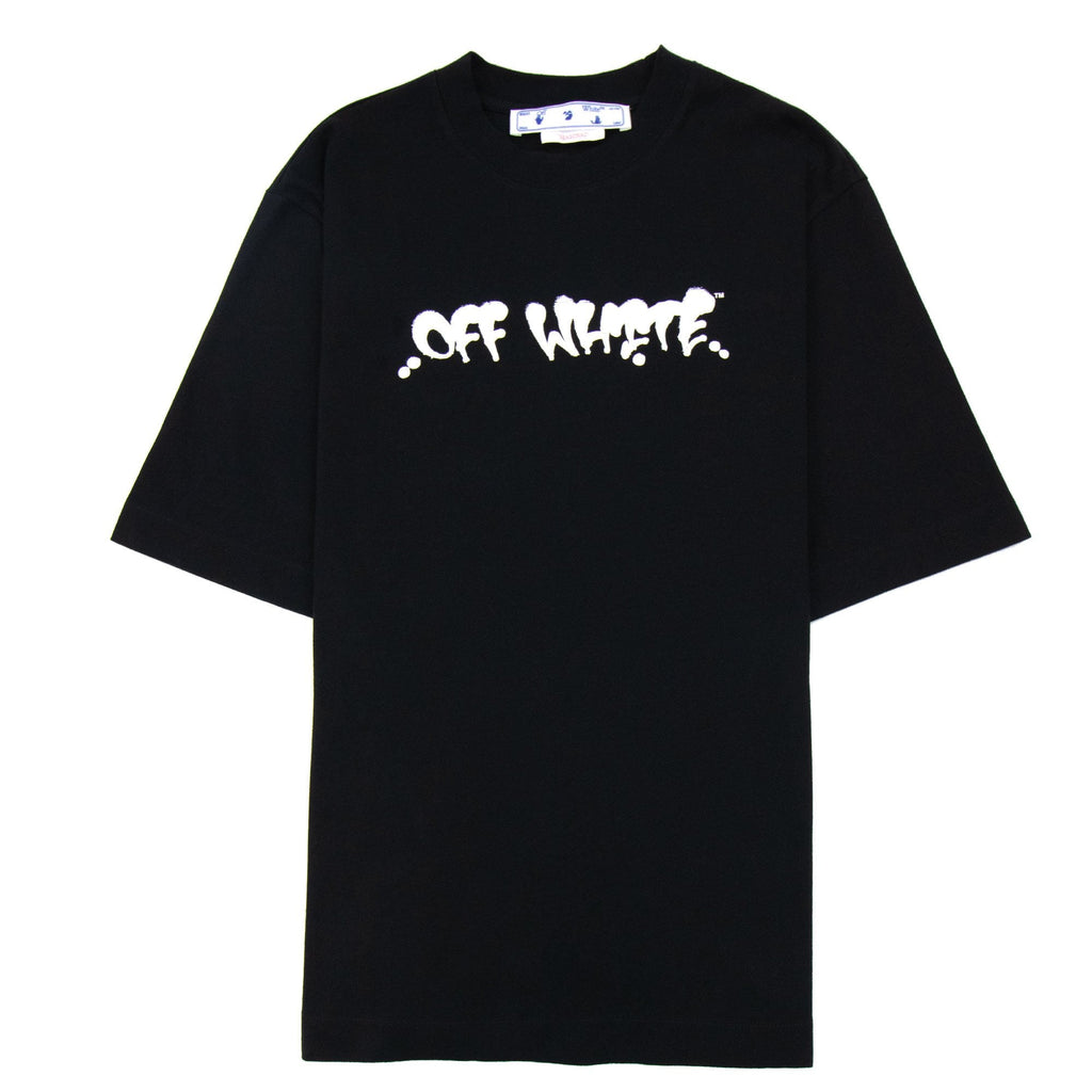 Off White Neen 0w Logo Skate S/s T Shirt Black/orange