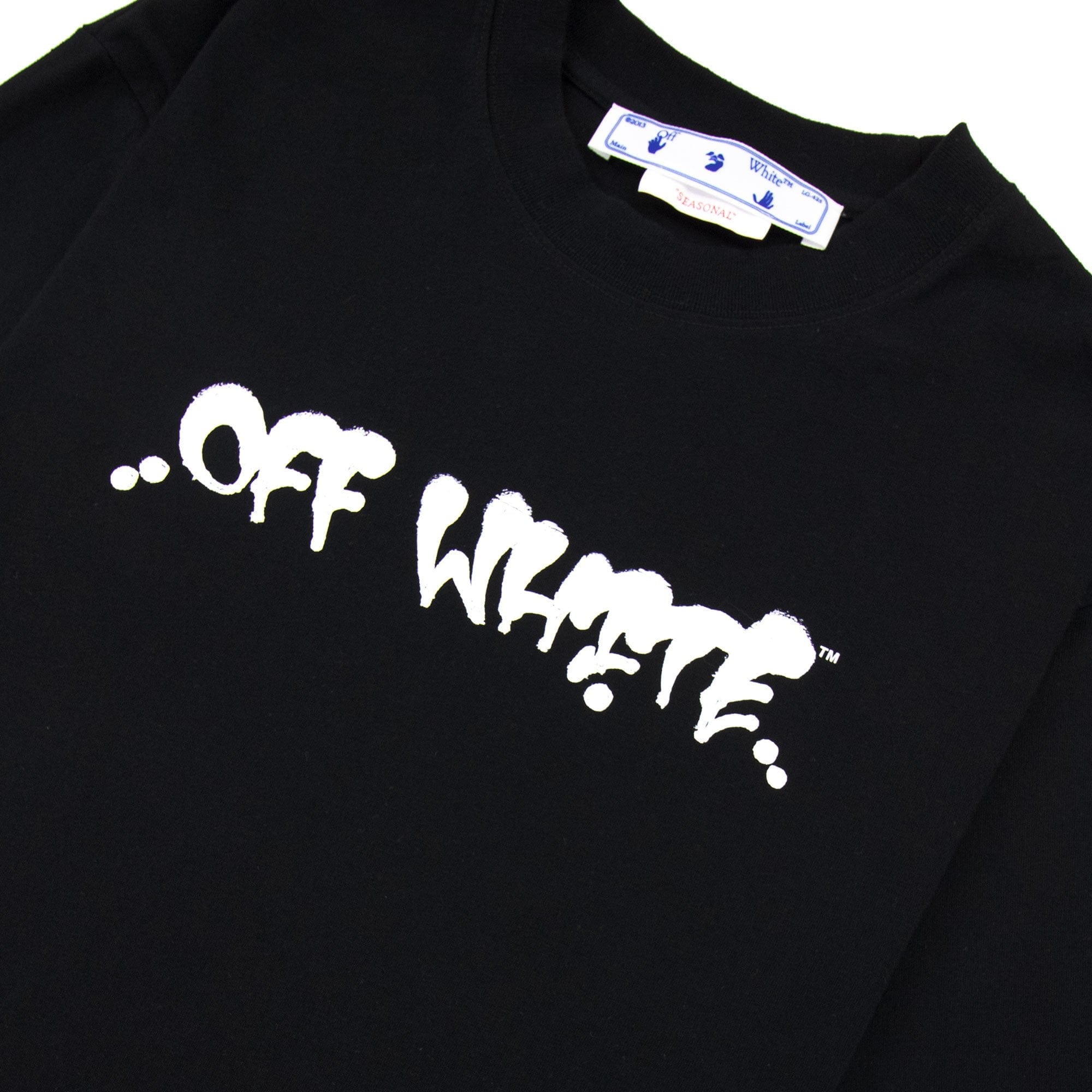 Off White Neen 0w Logo Skate S/s T Shirt Black/orange