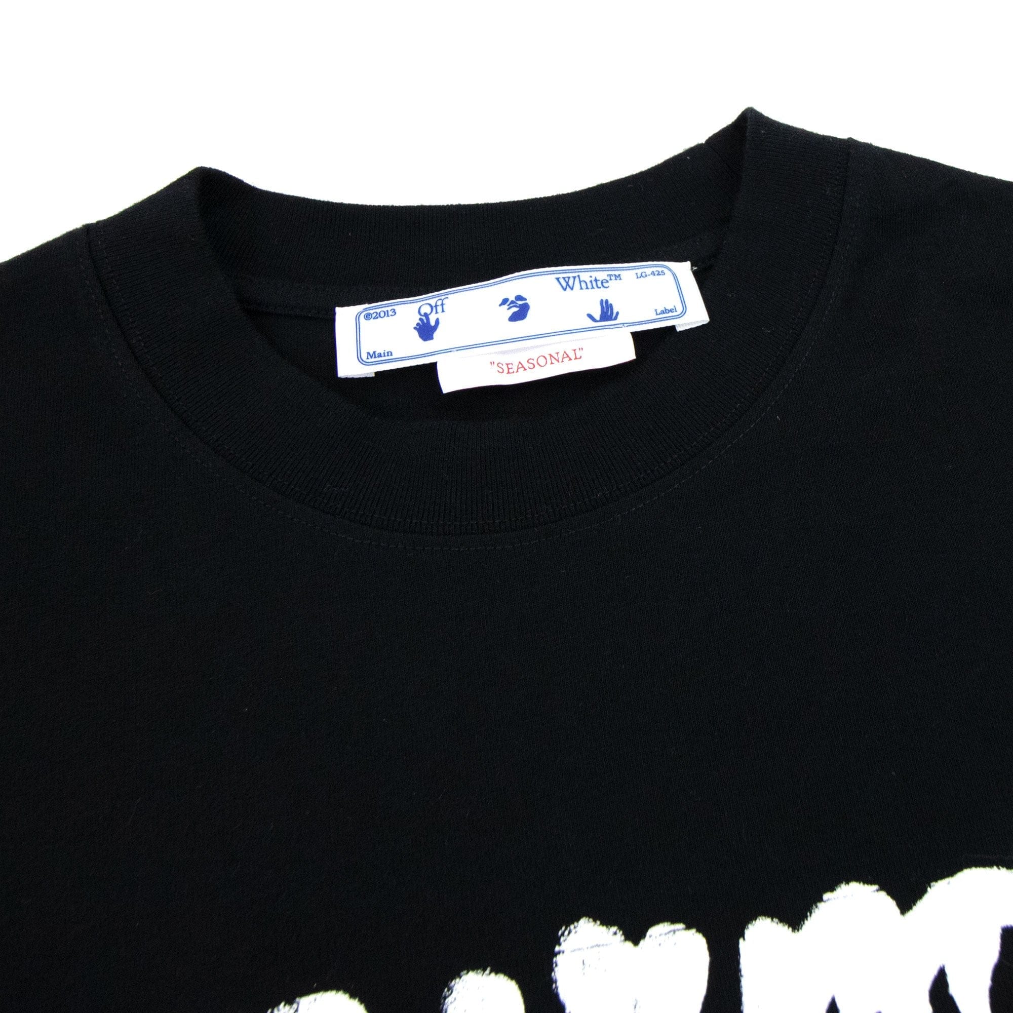 Off White Neen 0w Logo Skate S/s T Shirt Black/orange