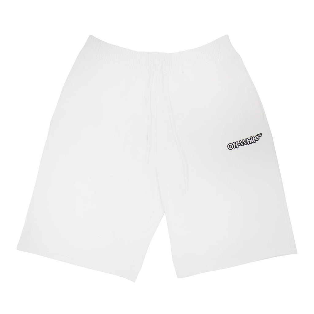 Off White Ff Blur Skate Sweat Shorts White/black