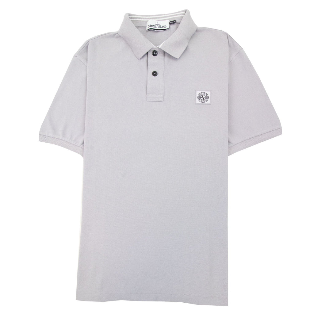 Stone Island Patch Logo Reg Fit Polo Lilac